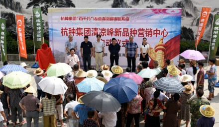 杭州種業集團在清涼峰鎮建新品種營銷中心 助推有機蔬菜小鎮建設