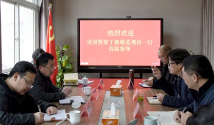 市國資委丁新敏巡視員一行蒞臨我公司 調研維穩、安全生產工作