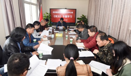 杭州種業集團黨委理論中心組專題學習 新《憲法》
